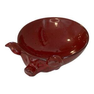 Napa Style Tuscan Red  Ceramic Pig dish Bowl